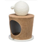 Maisonnette pour chat avec boule griffoir, Design, Original
