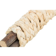 Jouet pour lapin nain et rongeurs en bois et paille 15 cm