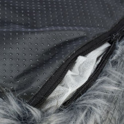 Coussin épais déhoussable et lavable pour chien en peluche