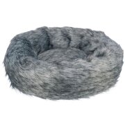 Coussin rond pour Chien & Chat Yelina, peluche poil long