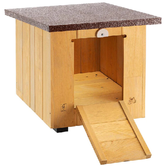 Niche pour petit chien extérieure en bois 34 x 39,5 cm