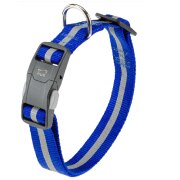 Collier fluo pour chien, fluorescent Reflex Bleu 