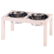 Support de gamelle pour chien en bois surélevé