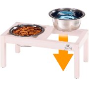 Support gamelle pour chien bois & surélevée