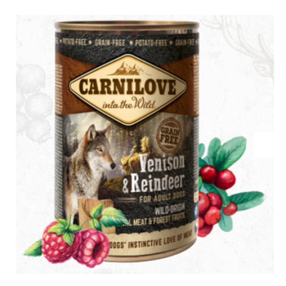 CARNILOVE pâtée pour chien sans céréales cerf