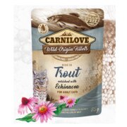 CARNILOVE Sachet Fraîcheur Chat sans céréales Truite&Echinacée