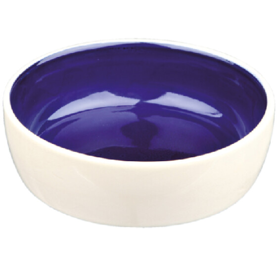 Gamelle en céramique intérieur bleu ⌀13 cm