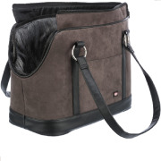 Sac transport amovible pour chien fausse fourrure