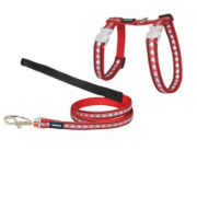 Harnais poisson pour chat lumineux anti-fugue