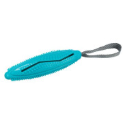 Jouet à friandises dental avec poignée pour chien 31 cm