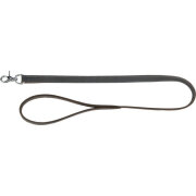 Collier Rustic en cuir gras GRIS pour Chien