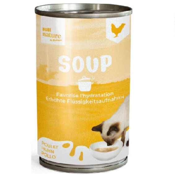 Soupe pour chat au poulet Bubimex