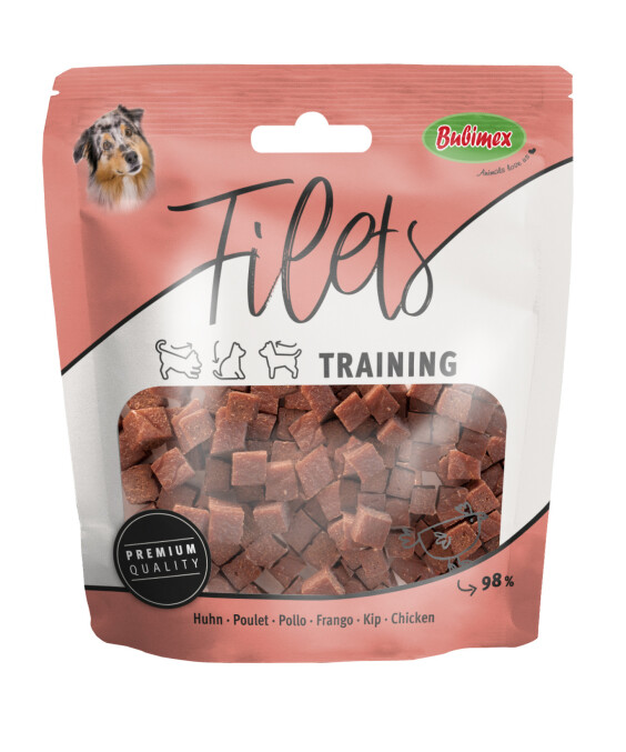 Friandises Education Poulet pour chien 50 g Bubimex