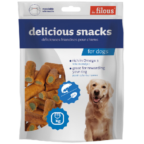 Friandise roulé saumon, épinard Filous