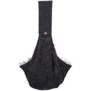 Sac portage chien, fausse fourrure, transport petit chien ventral