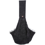 Sac de portage pour chien en fausse fourrure, transport ventral pour petit chien