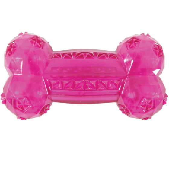 Jouet os pour chiot sonore en TPR résistant