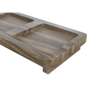 Support bois double gamelle chat et chien, surélevé CITY STYLE