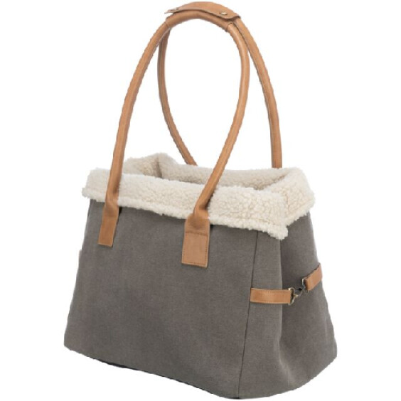 Sac transport peluche douillette pour chien