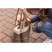 Sac transport peluche douillette pour chien RACHEL