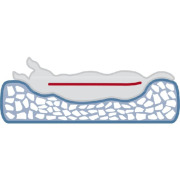 Panier orthopédique à mémoire de forme pour chien