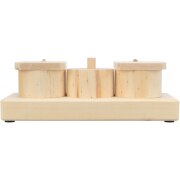 Jouet lapin bois naturel, stimule l’intelligence