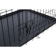 Cage d’intérieur pour chien d’éducation noire