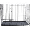 Cage d’intérieur pour chien d’éducation noire