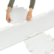 Meuble pour chat en carton avec tunnel