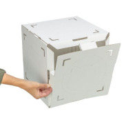 Meuble pour chat en carton avec tunnel