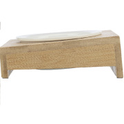 Gamelle chat bois, support bambou Design ø 12 cm