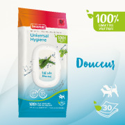 Lingettes Universal 100 % végétales chien et chat aloe vera Beaphar