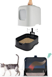 Maison de toilette Rotho Biala avec filtre et pelle