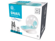 Fontaine à eau pour chat sans électricité sans fil bleue