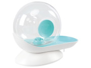 Fontaine à eau pour chat sans électricité sans fil bleue