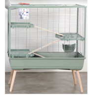 Cage Lapin sur pied : XL, Intérieur, 100 cm, 3 étages