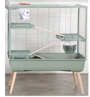 Cage lapin sur pied 100 cm, 3 étages