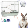 Cage lapin sur pied 100 cm, 3 étages