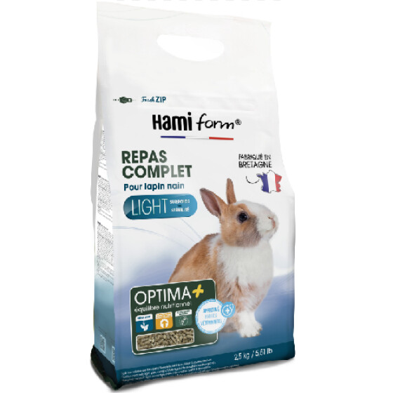 Hami Form Granulé pour lapin Light 2,5 kg