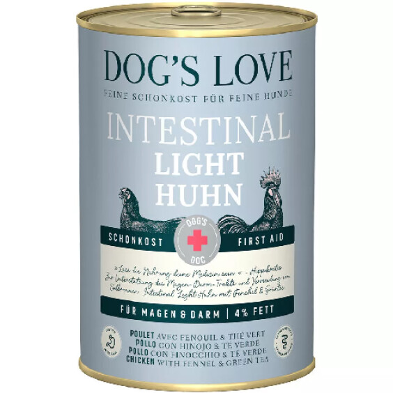 Dog's Love Pâtée pour chien haut de gamme intestinale light au poulet