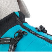 Manteau polaire bleu pour chien avec harnais intégré Pontis