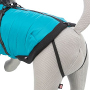 Manteau polaire bleu pour chien avec harnais intégré Pontis