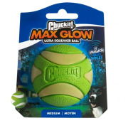 Balle lumineuse pour chien rechargeable, siffle, adaptable au lanceur