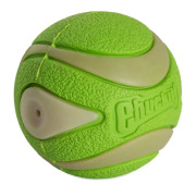 Balle lumineuse pour chien rechargeable, siffle, adaptable au lanceur