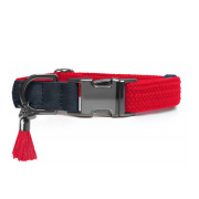 Milk & Pepper Collier en corde tressée Rouge KAYA