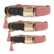 Milk & Pepper Collier pour chien rose Kaya