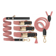 Milk & Pepper Collier pour chien rose Kaya