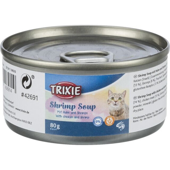 Soupe pour chat, santé des reins préservée, crevettes