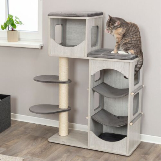 Arbre à chat solide avec hamac XXL et coussin