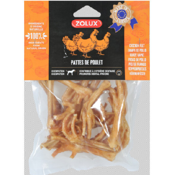 Pattes de poulet naturelles pour chien